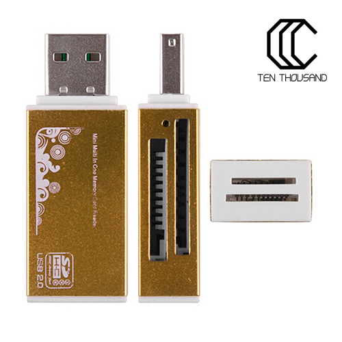 Đầu Đọc Thẻ Nhớ T ~ Usb 2.0 Cho Micro Sd Sdhc Tf M2 Mmc Ms Pro Duo