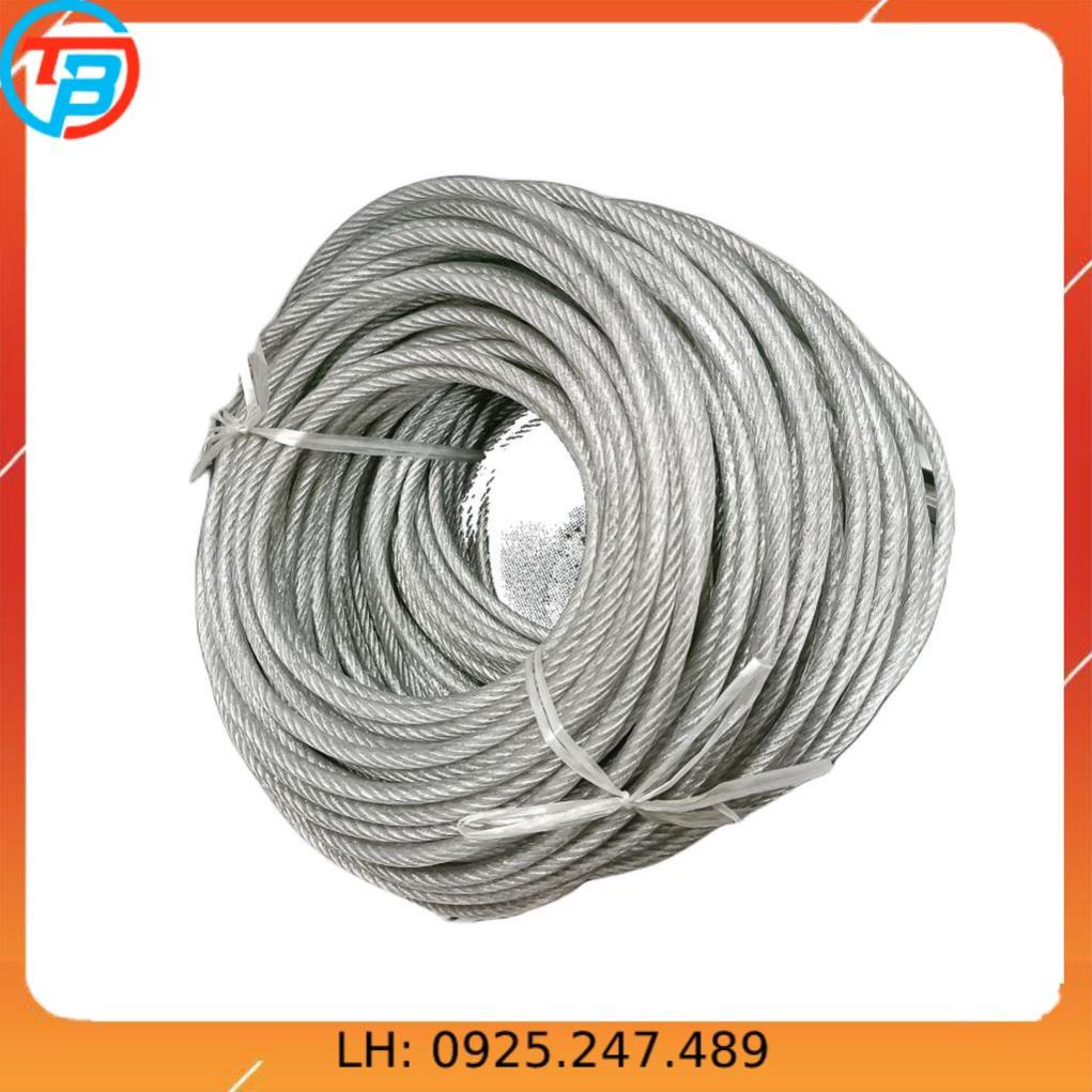 Dây cáp thép bọc nhựa Phi [ 10mm ] dài 1 mét – 1000 mét CÁP THÉP Thái Bình VinàN