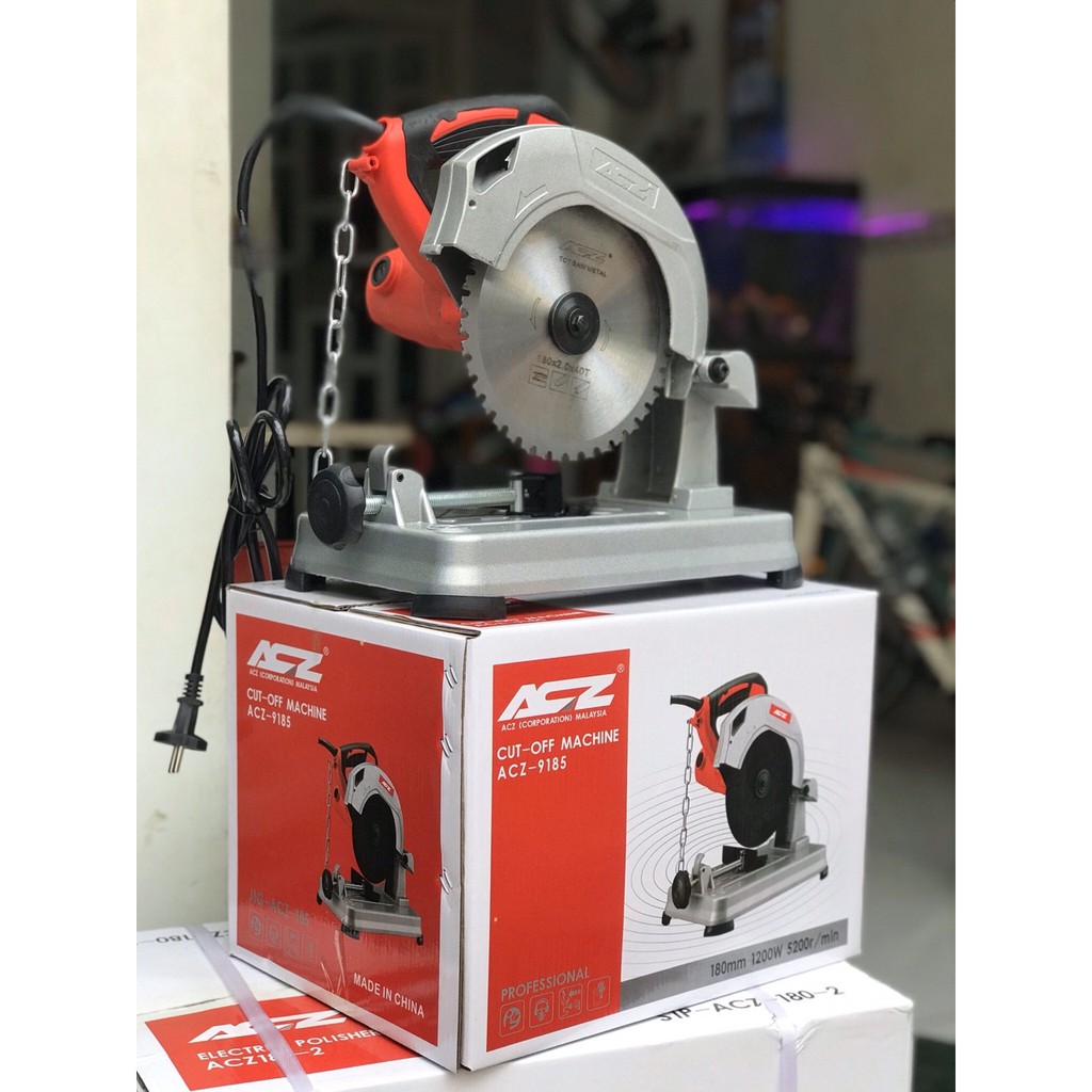 Máy cắt sắt mini ACZ 9185, Máy cắt sắt ACZ, Máy cắt sắt 185mm ACZ