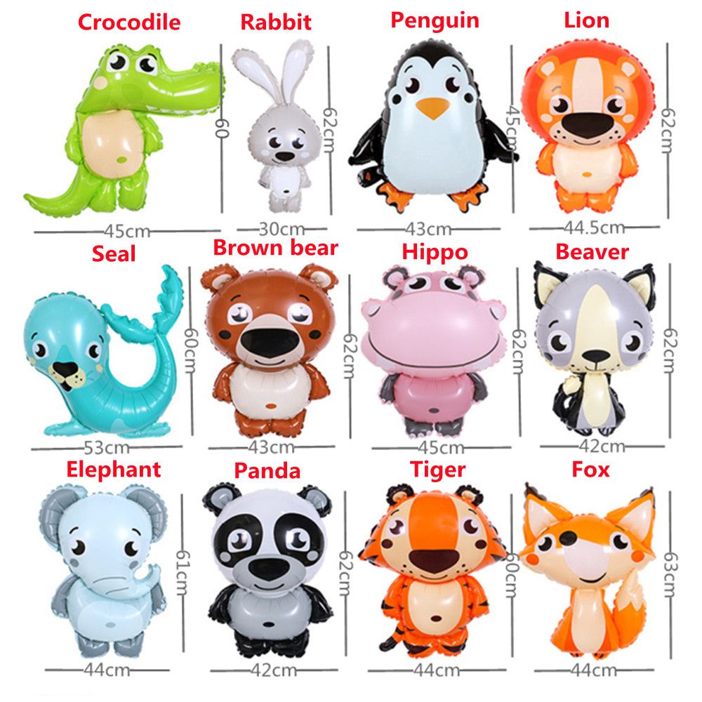 Bong Bóng Nhôm Bơm Hơi Hình Động Vật Hoạt Hình Trang Trí Tiệc Sinh Nhật Cho Bé