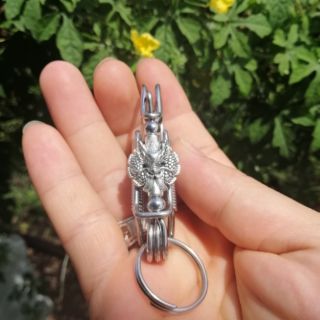 Móc khóa inox đầu rồng