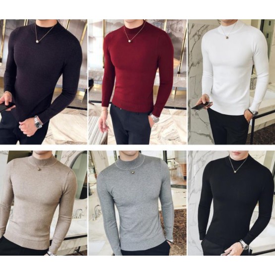 Áo Len Nam Cổ 3 phân Loại Dày Đẹp