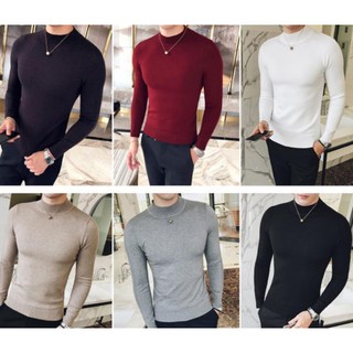 Áo len nam cổ 3 phân loại dày đẹp