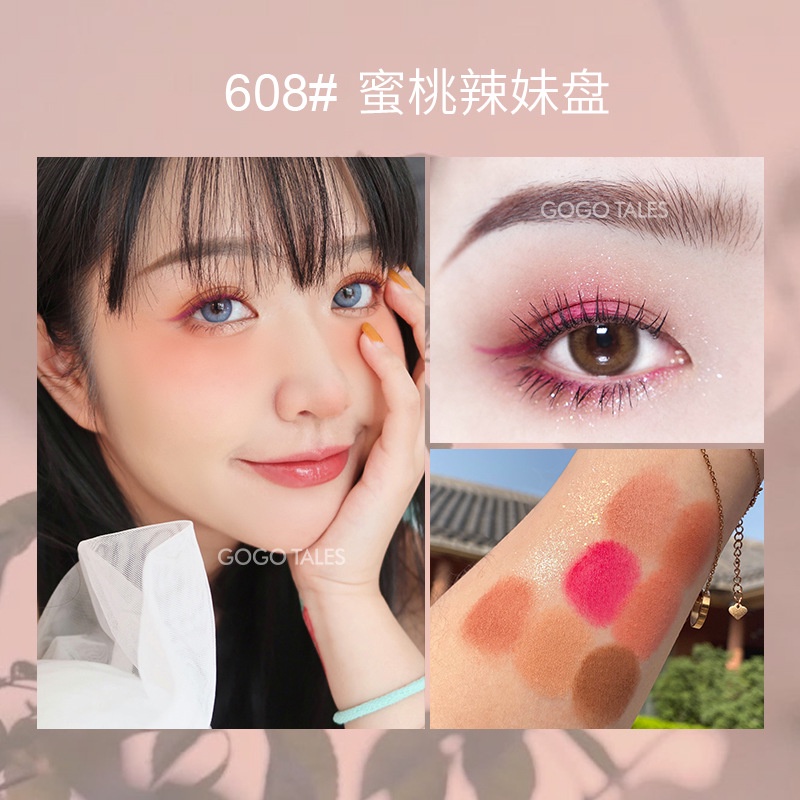 Bảng Phấn Mắt gogotales Màu Sắc Long Lanh Chống Nước Dành Cho Người Mới Bắt Đầu