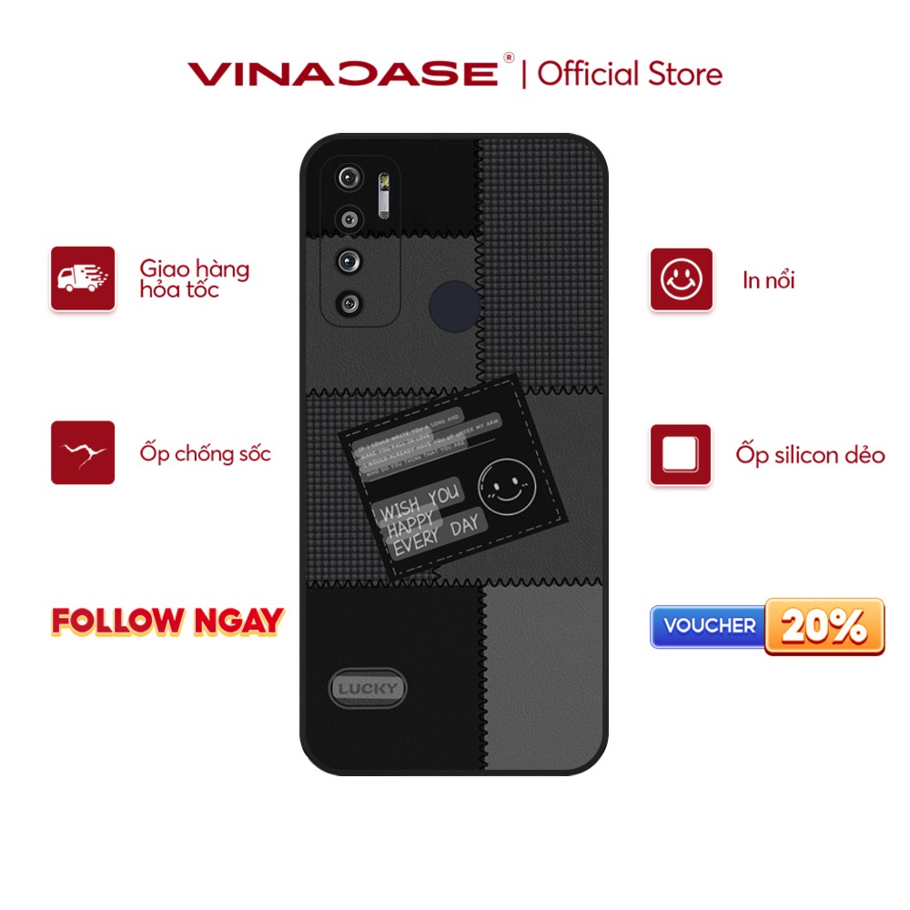 Ốp lưng Vina Case Vsmart Joy 3/Joy 4/Star 3/Aris/....dẻo đen in hình Wish you