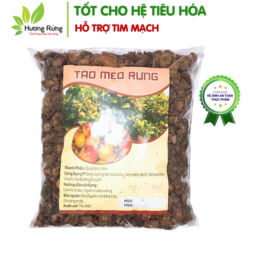 [HÀNG CHUẨN RỪNG] TÁO MÈO RỪNG - 1kg, tốt cho hệ tiêu hóa, miễn dịch, tim mạch, hạ đường huyết - ĐẶC SẢN HƯƠNG RỪNG