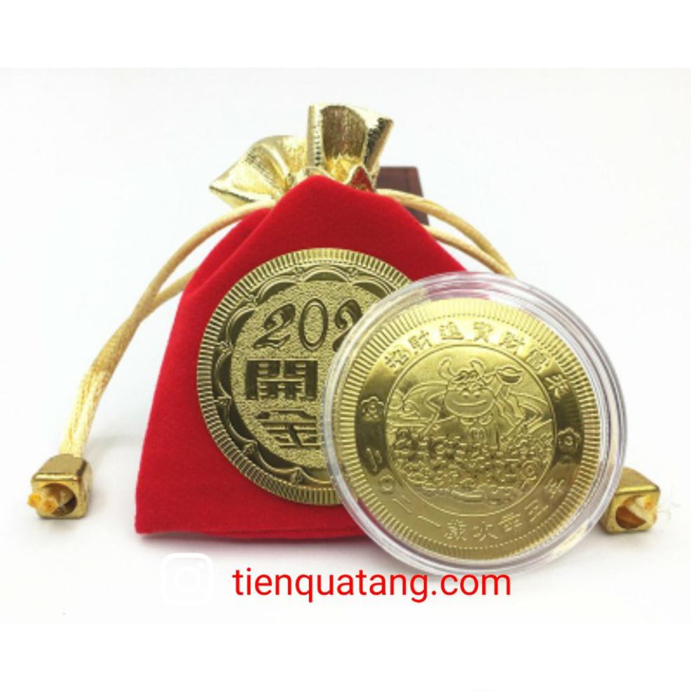 Combo 3 Đồng Xu Hình Con Trâu Quà Tặng Tết 202 | BigBuy360 - bigbuy360.vn