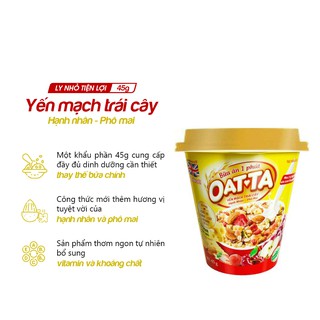 Yến Mạch Oatta Trái Cây Hạnh Nhân/Phô Mai 45g