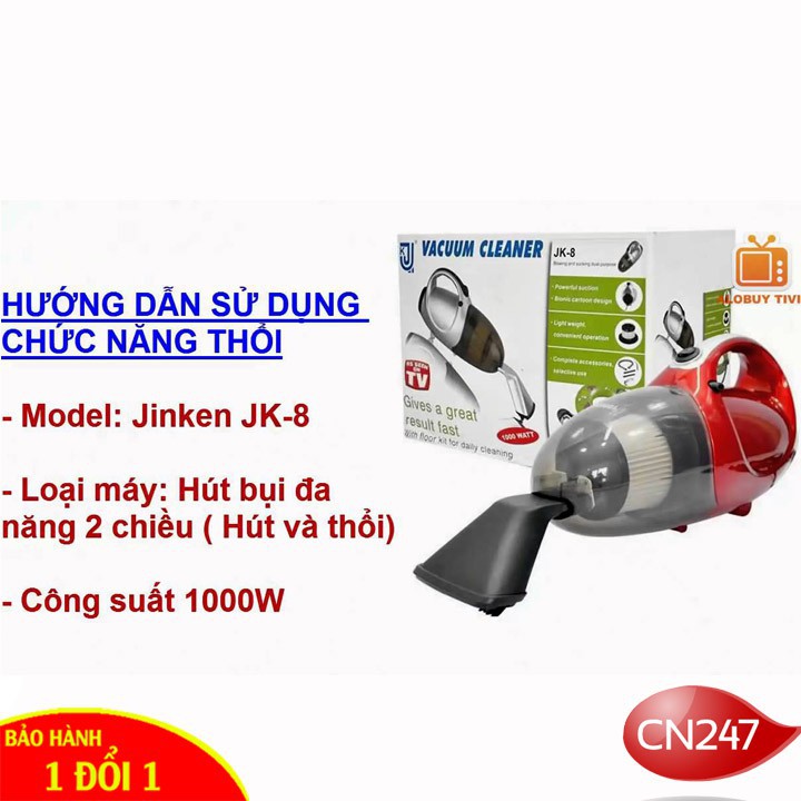 Máy hút bụi cầm tay 2 chiều JK8- cao cấp