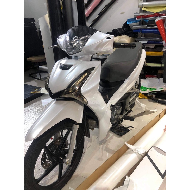 Decal trắng ngọc trai ánh kim, dán xe máy, oto, dán điện thoại,laptop,