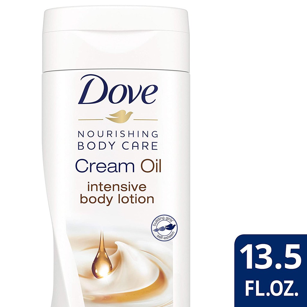 Dưỡng Thể Cho Da Khô Dove Cream Oil Body Lotion Intensive 400Ml (Mỹ) |  Shopee Việt Nam