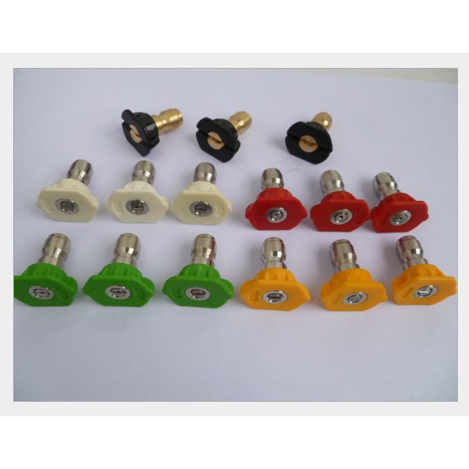 Béc phun-đầu béc 0-15-25-40 độ gắn đầu nối nhanh máy xịt rửa xe cao áp