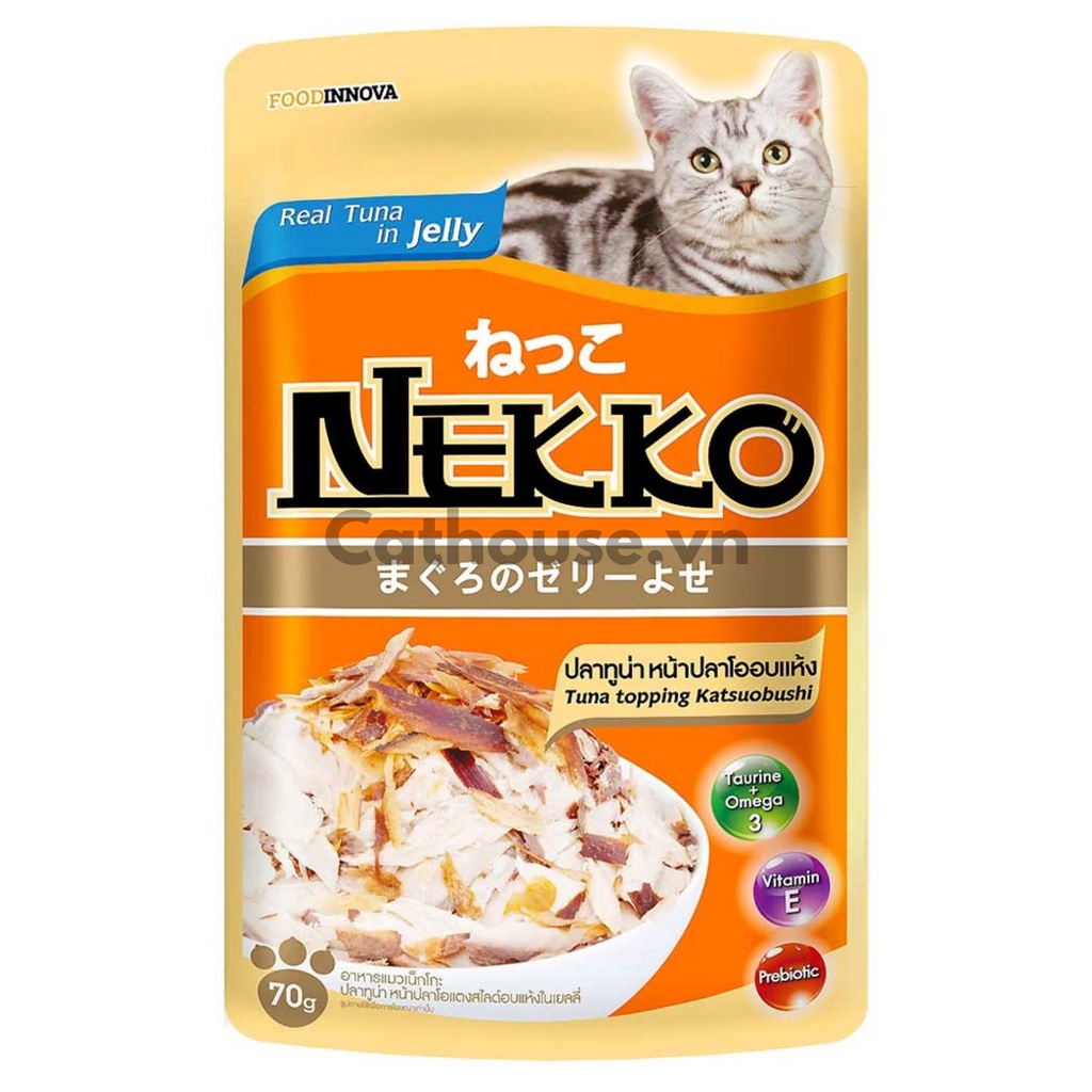 Pate Nekko Jelly Cho Mèo Gói 70gr