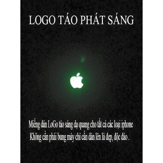 Logo Táo dạ quang phát sáng cho iPhone