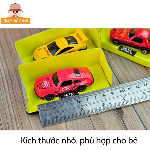 Xe ô tô đồ chơi cho bé chạy đà làm từ nhựa [1 bộ 12chiếc]