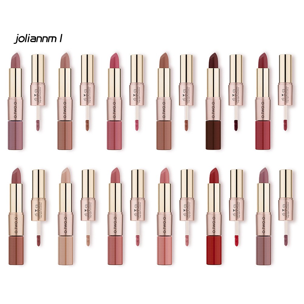 [Hàng mới về] Son môi hai đầu O.TWO.O 10.5g chống thấm nước không dính bền lâu trôi | BigBuy360 - bigbuy360.vn