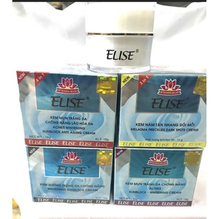 Kem elise 15g nám tan nhang và mụn dưỡng trắng da chống nắng .(hàng có sẵn)
