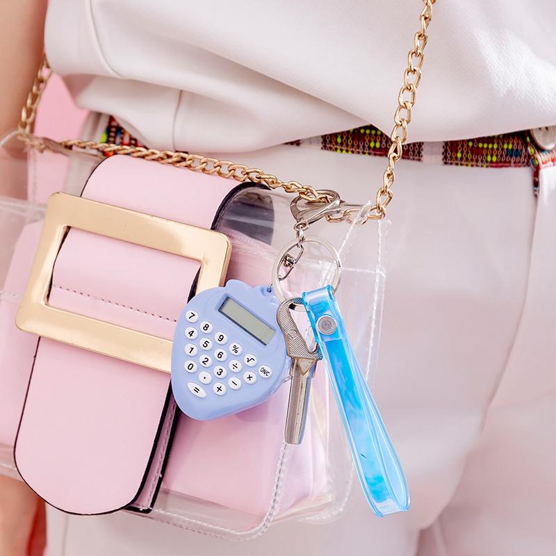 Máy Tính Cầm Tay Mini Có Móc Khóa Tiện Dụng