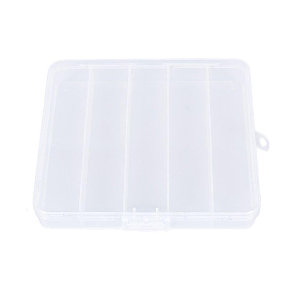 Hộp Đựng Móc Câu Cá 5 Ngăn Trong Suốt Chống Thấm Nước Tiện Dụng Ốp