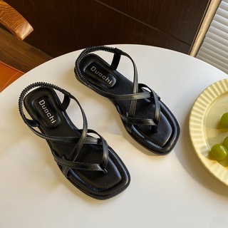 Sandal nữ xỏ ngón da mềm đế bệt (Mã C619)