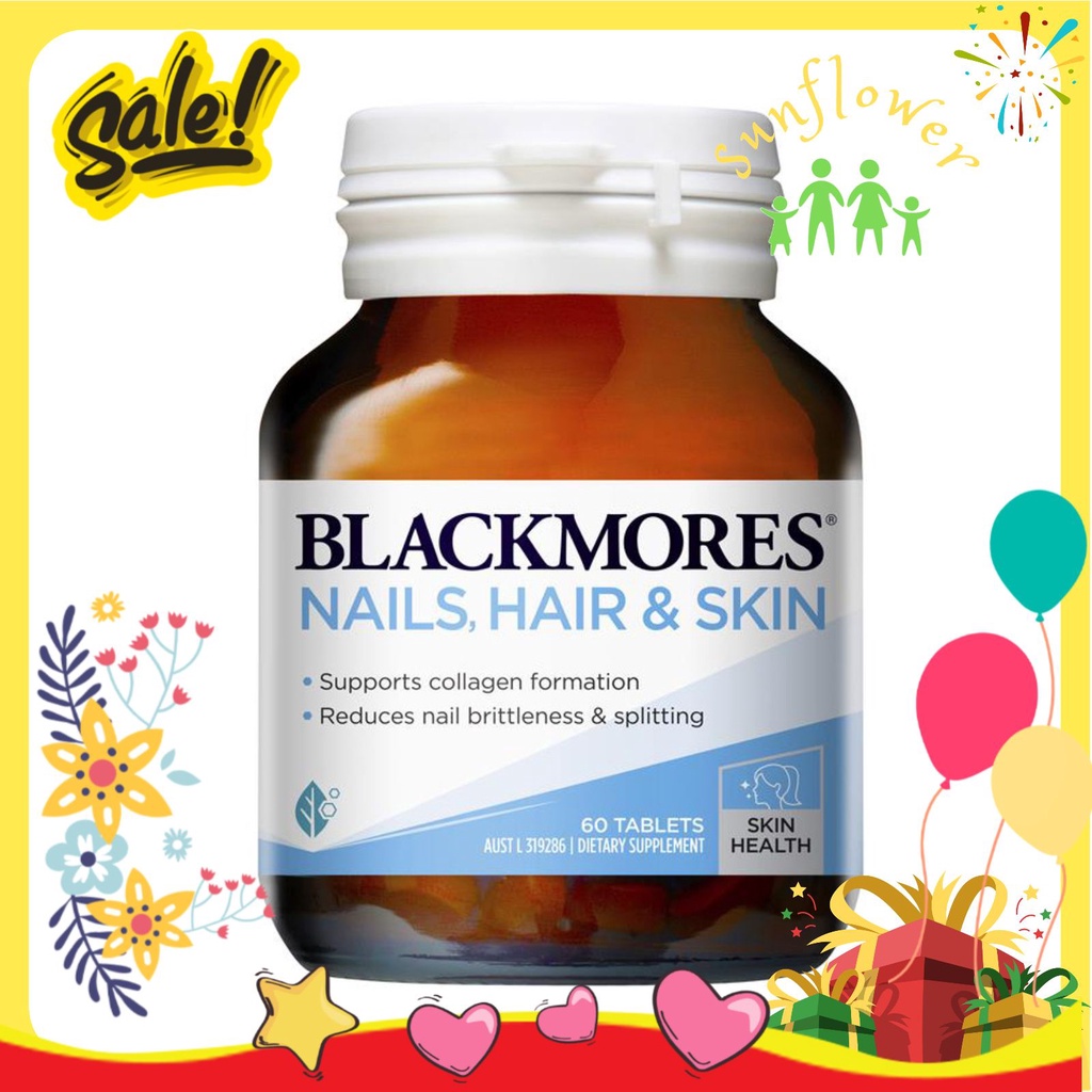 Blackmores nail hair and skin giúp đẹp da tóc móng 60 viên của Úc