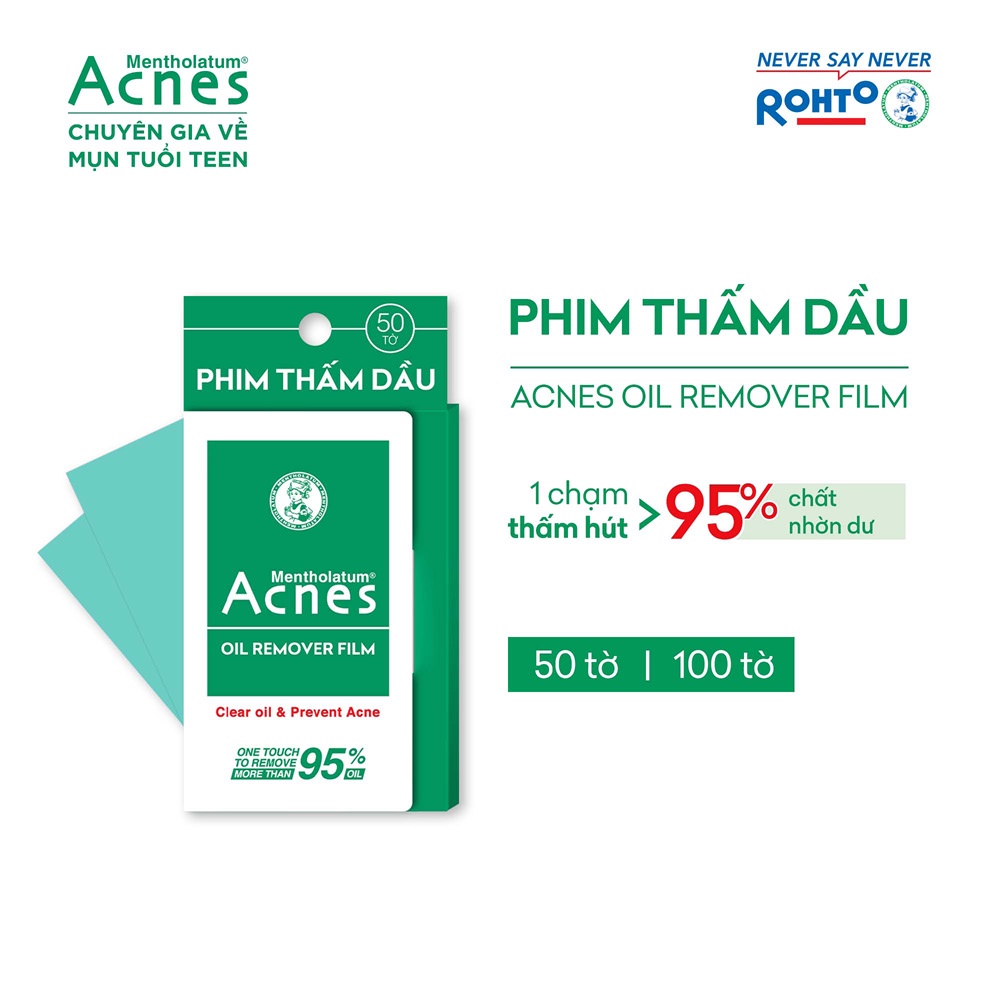 Phim thấm dầu Acnes Oil Remover Film 50 tờ