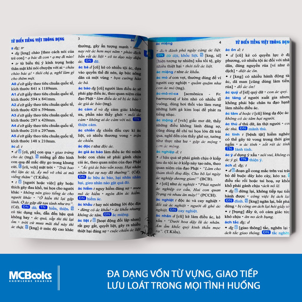 Sách - Từ Điển Tiếng Việt Thông Dụng ( Bìa Đỏ ) - MCBooks