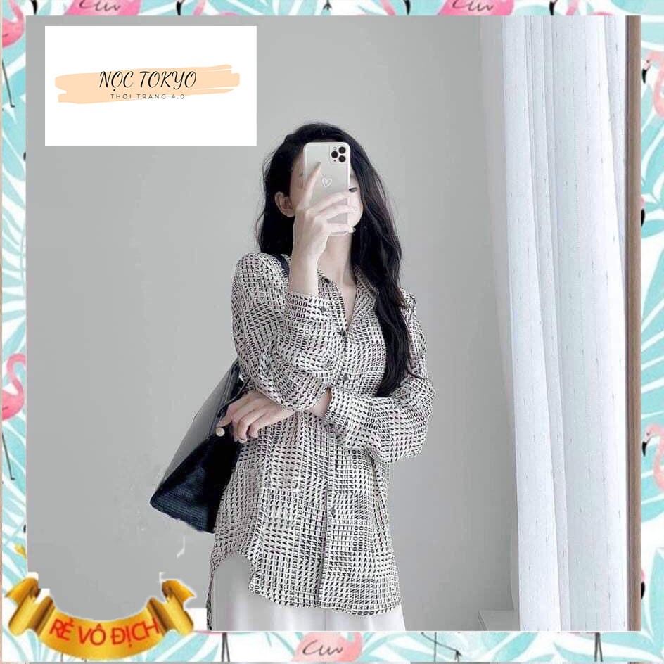 Áo sơ mi nữ , áo sơ mi giá rẻ kèm mã giảm giá (0703) , Áo sơ mi dài tay phong cách hàn quốc hot trend .