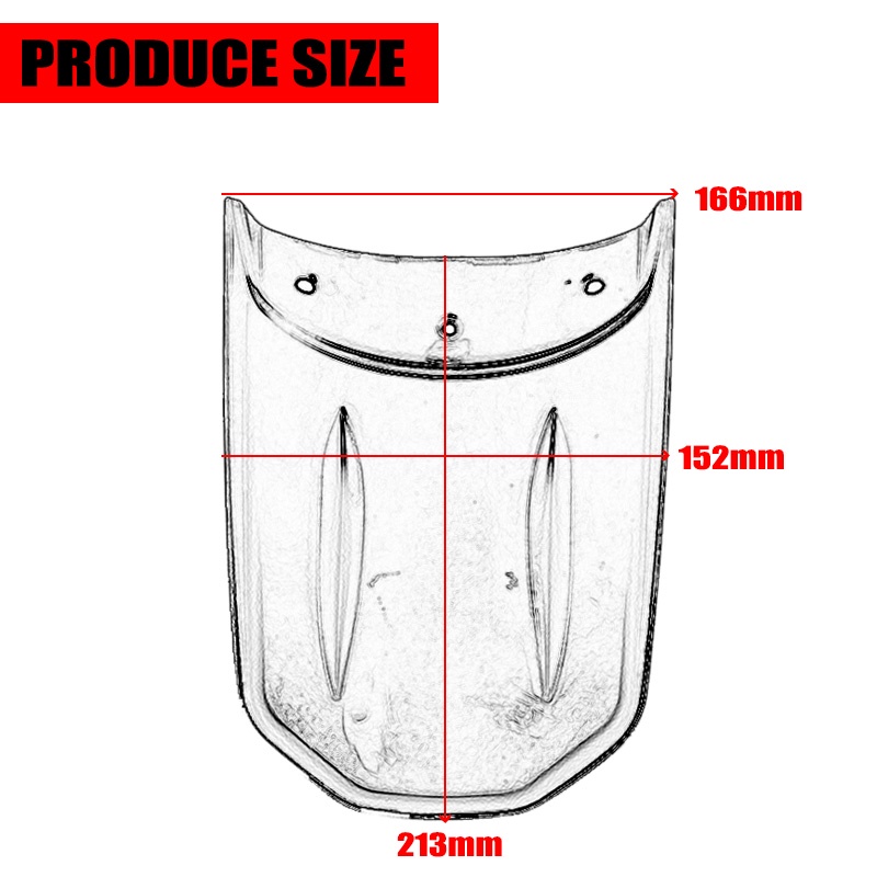 FENDER Tấm Chắn Bùn Trước Mở Rộng Cho Xe Mô Tô honda cb650r cbr650r 2019 2020 cb cbr 650r 2021