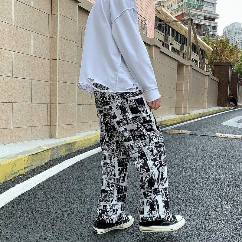 Quần Dài Ống Rộng Lưng Cao Thời Trang Unisex Dành Cho Nam Nữ - Quân Ống Rộng - Quần Jogger | BigBuy360 - bigbuy360.vn