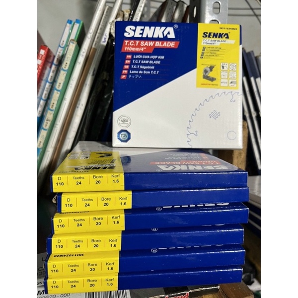LƯỠI CƯA SẮT HỢP KIM SENKA CẮT KIM LOẠI 110 x 24 x 20 x 1.6