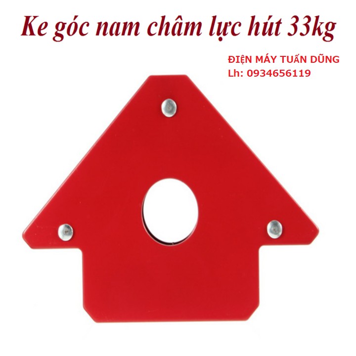 Ke góc nam châm lực hút 33kg 75LBS