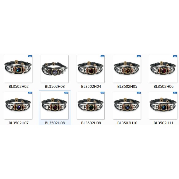 flowersqueen Vòng tay tết dây da PU mặt thủy tinh tròn họa tiết 12 cung hoàng đạo