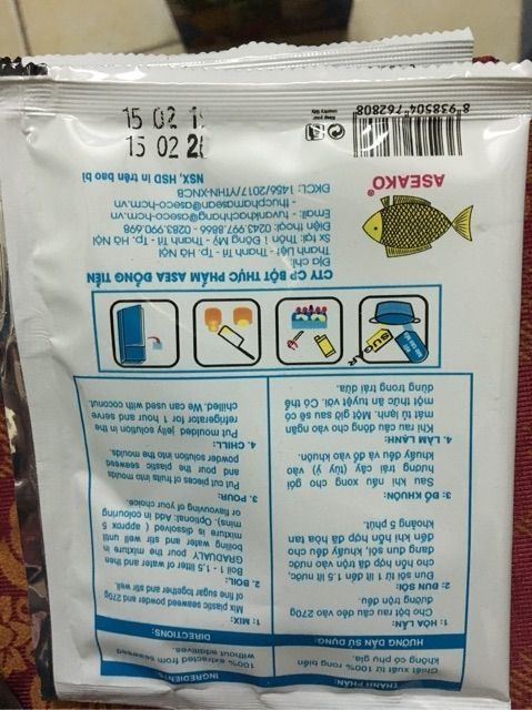 Rau câu con cá dẻo