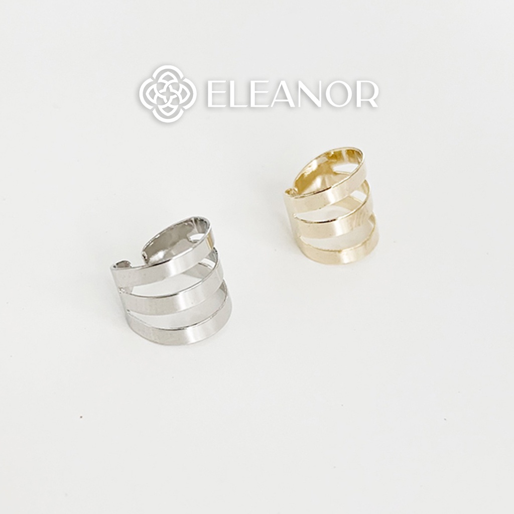 Bông tai nữ gắn vành Eleanor Accessories hình nơ đính đá phụ kiện trang sức 5800 (một chiếc)