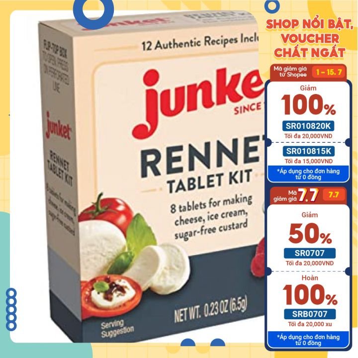 Viên làm phô mai Junket Rennet 0.23 Oz/6.5gr