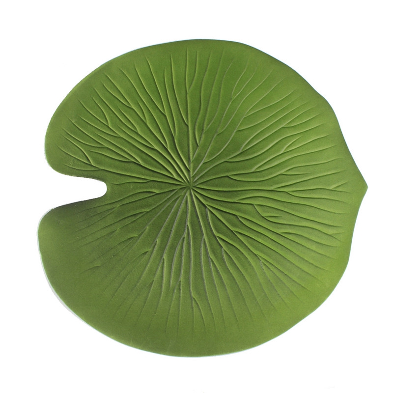 Artificial Plant Placemat Lotus Leaf Table Mat Easy Clean Waterproof Oil-proof Heat Insulation Coaster Placemats EVA Eco-friendly Dining-table Cup Mats For Party Home Decoration
