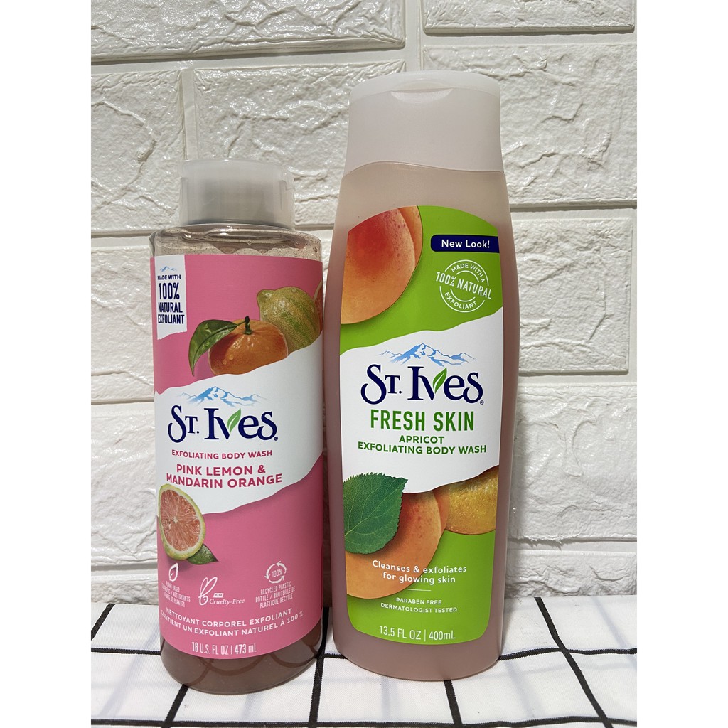 Sữa Tắm ST IVES Tẩy Tế Bào Chết BODY WASH USA(400ML-473ML)