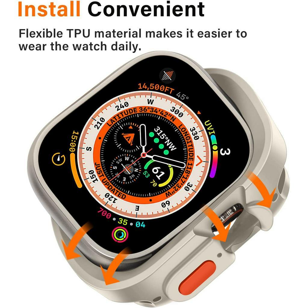 Ốp Bảo Vệ Bằng TPU Silicone Mềm Chống Sốc Cho iWatch Series 8 7 6 5 4 SE 2 iWatch Ultra 49mm 45mm 44mm 41mm 40mm
