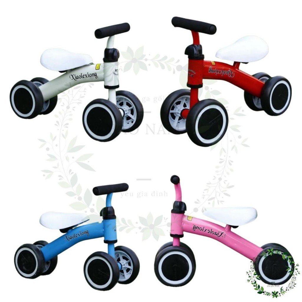 Xe chòi chân 4 bánh tự cân bằng cho bé Tập đi từ 1 đến 3 tuổi - 4 màu dành cho cả bé trai và bé gái Loại Đẹp