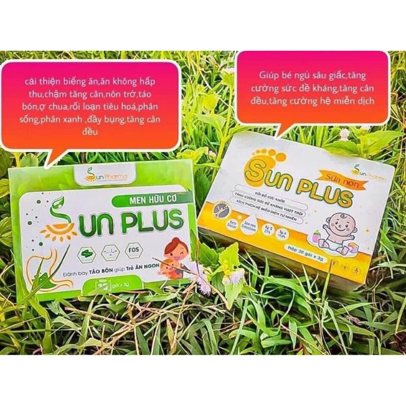 Combo men sống và sữa non Sunplus chính hãng giá rẻ