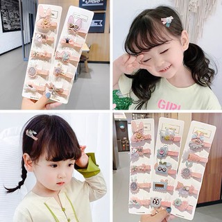 Set kẹp tóc 6 món phong cách Hàn Quốc ,dễ thương xinh xắn cho bé gái