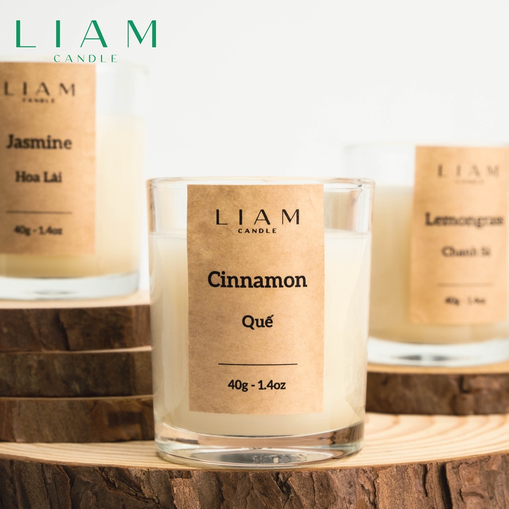 Nến Thơm Liam Candle Cinnamon Hương Quế Mang Cảm Giác Ấm Nóng Gần Gũi Xen Lẫn Một Chút Ngòn Ngọt Vị Bùi