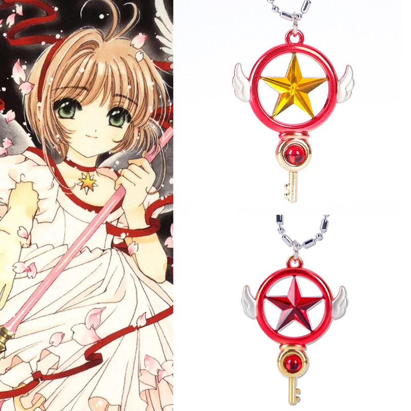 Vòng cổ gắn mặt hình biểu tượng trong anime Sakura độc đáo hợp thời trang
