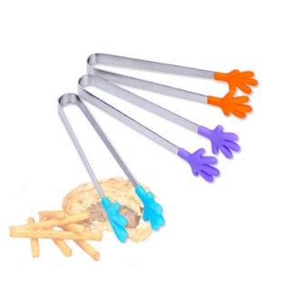 Kẹp gắp thức ăn silicon thiết kế nhỏ gọn dễ gắp đồ ăn dặm cho bé, tiện dụng cho phòng bếp - giao màu ngẫu nhiên