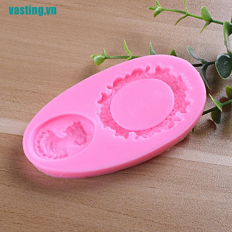 V☆Khuôn Silicone Làm Bánh Tạo Hình Khung Gương 3D Độc Đáo Tiện Dụng