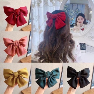 Nơ cài tóc to phong cách hàn quốc - cặp tóc nơ bướm tiểu thư dễ thương