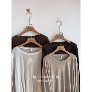 Áo pull trơn dài tay mỏng _A160 Nana21 Nanastore21