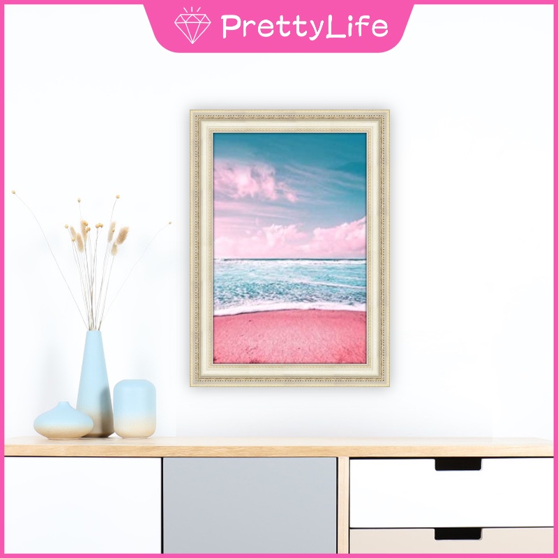 Set tranh đính đá 5D hình cảnh biển trang trí nhà cửa DIY kích thước 30*40cm