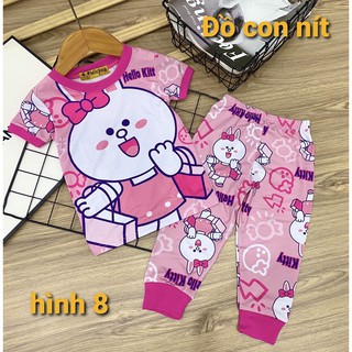 Thun lạnh tay ngắn quần dài bé gái - đồ bộ trẻ em